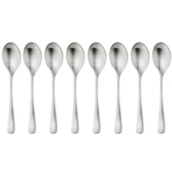 8 Cucharillas de café Radford mate, acero inoxidable