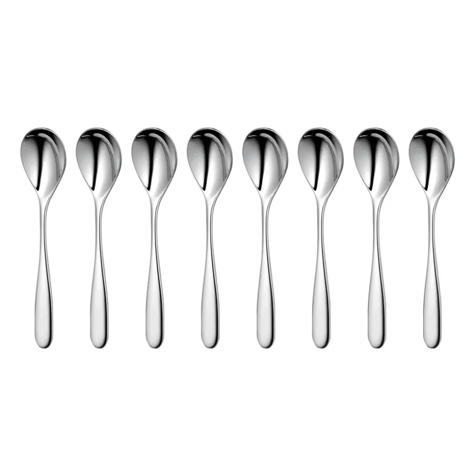 8 Cucharillas de café Stanton Bright, acero inoxidable