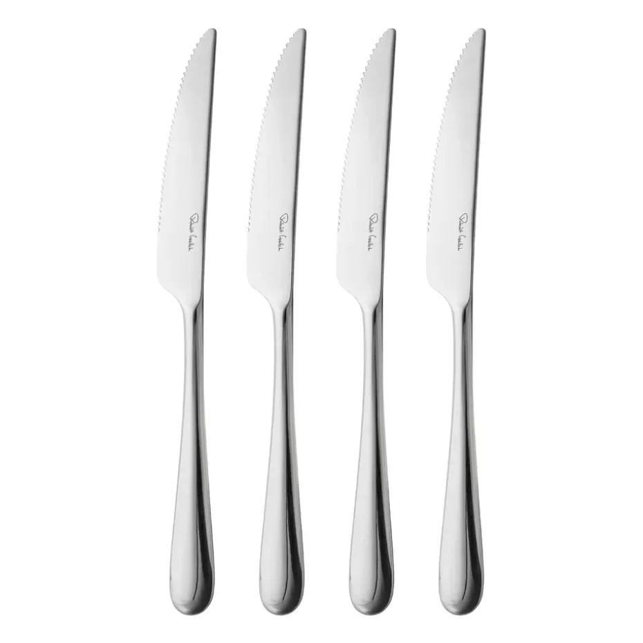 4 Cuchillos de carne Kingham Bright, acero inoxidable
