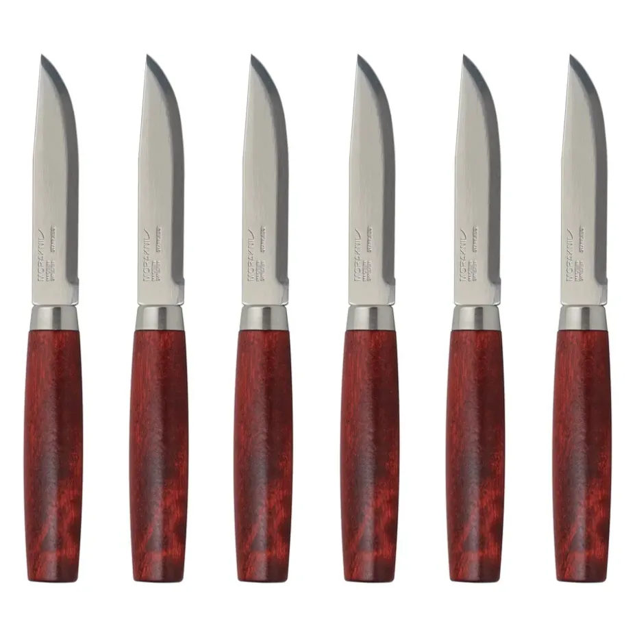 6 Cuchillos de carne Morakniv Classic Steak Knife, rojo