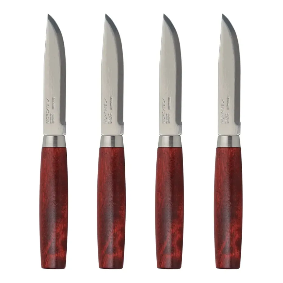 4 Cuchillos de carne Morakniv Classic Steak Knife, rojo