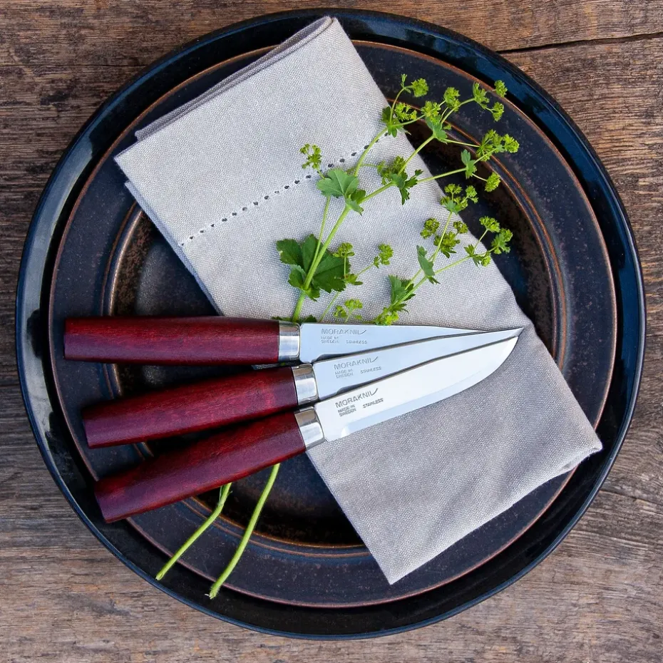 4 Cuchillos de carne Morakniv Classic Steak Knife, rojo
