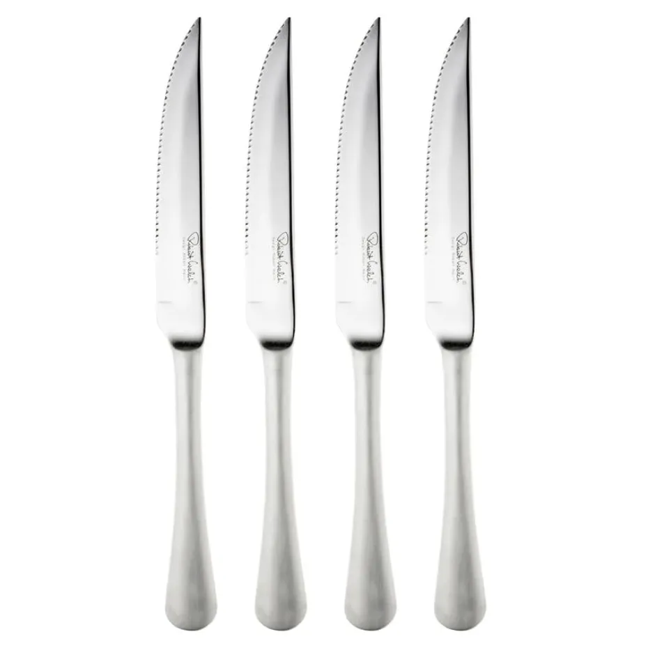 4 Cuchillos de carne Radford mate, acero inoxidable