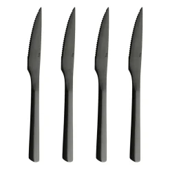 4 Cuchillos de carne Raw, negro
