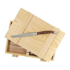 8 Cuchillos para parrilla Nordwik, Acero inoxidable-madera