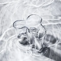 2 Jarrones Alvar Aalto, transparente