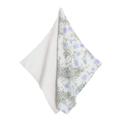 2 mantas pequeñas Plumbago Muslin, 60x60 cm
