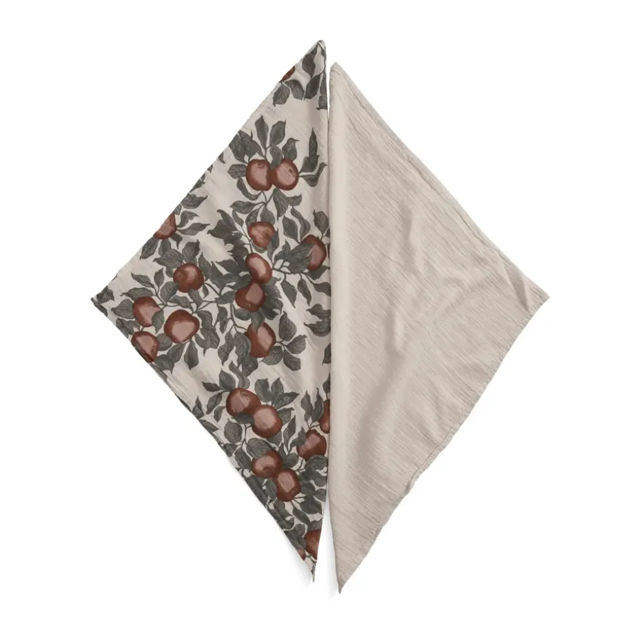 2 mantas pequeñas Pomme Muslin, 60x60 cm