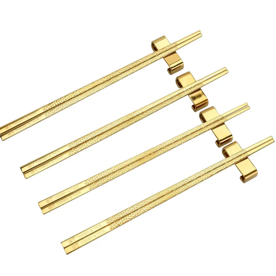 4 Palillos Kito Chopsticks, latón