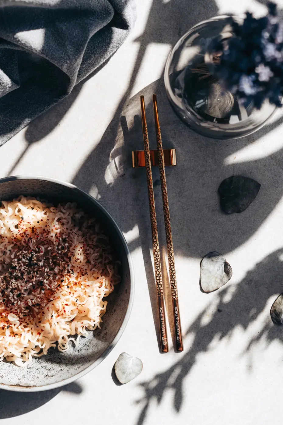 4 Palillos Kito Chopsticks, latón