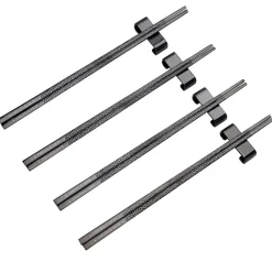 4 Palillos Kito Chopsticks, negro