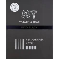 4 Palillos Kito Chopsticks, negro