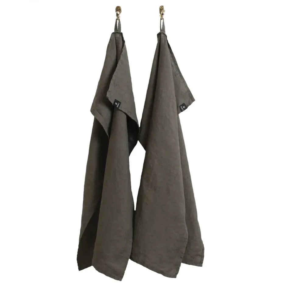 2 Paños de cocina Sunshine, Charcoal (gris oscuro)