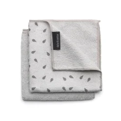 2 Paños limpiaplatos de microfibra Brabantia, gris claro