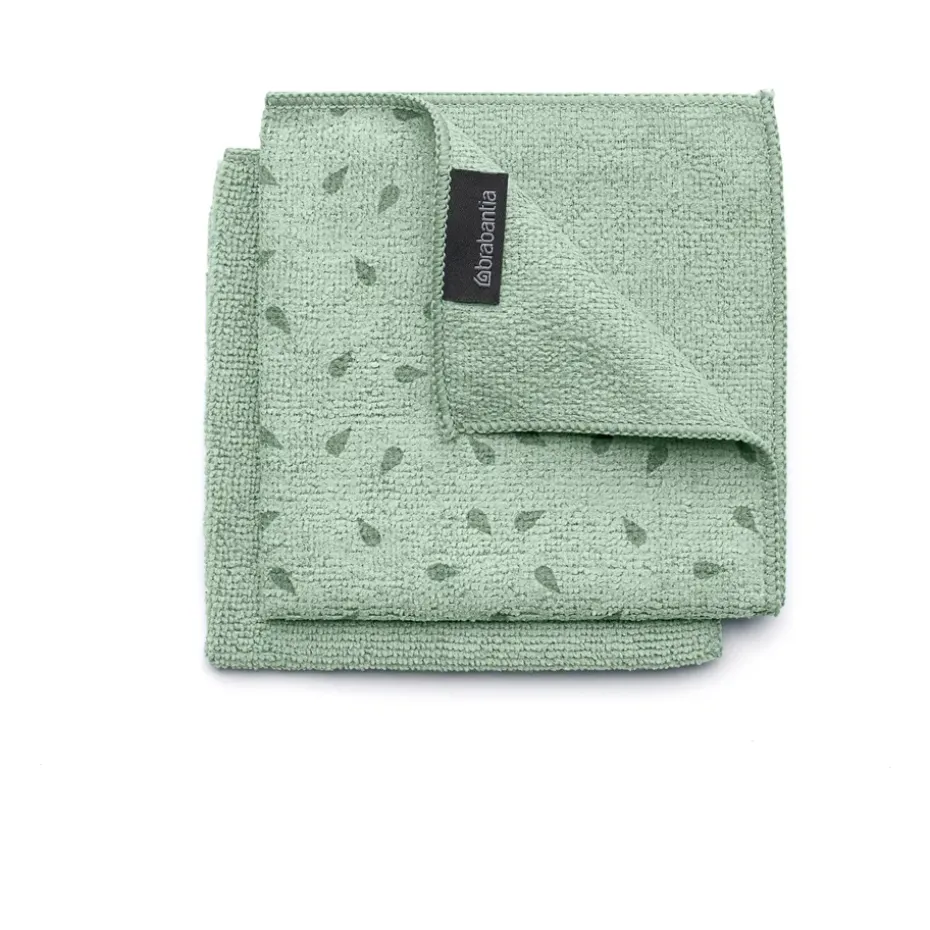 2 Paños limpiaplatos de microfibra Brabantia, Jade green