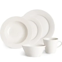 4 Platillos Kalk 21 cm, blanco