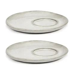 2 Platillos para taza expreso La Mère Ø11 cm, Off white