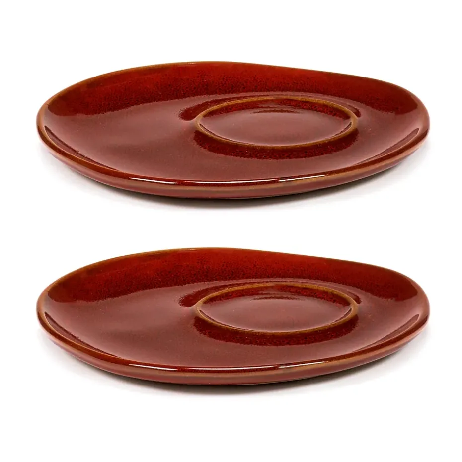 2 Platillos para taza expreso La Mère Ø11 cm, Venetian red