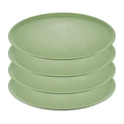 4 Platos Connect Ø25,5 cm, Nature leaf green