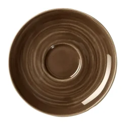 6 Platos de café Terra Ø12 cm, Earth Brown