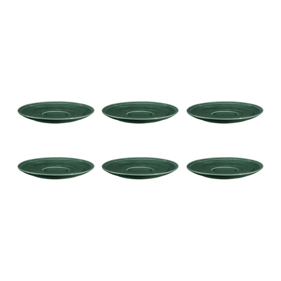 6 Platos de café Terra Ø16,1 cm, Moss Green