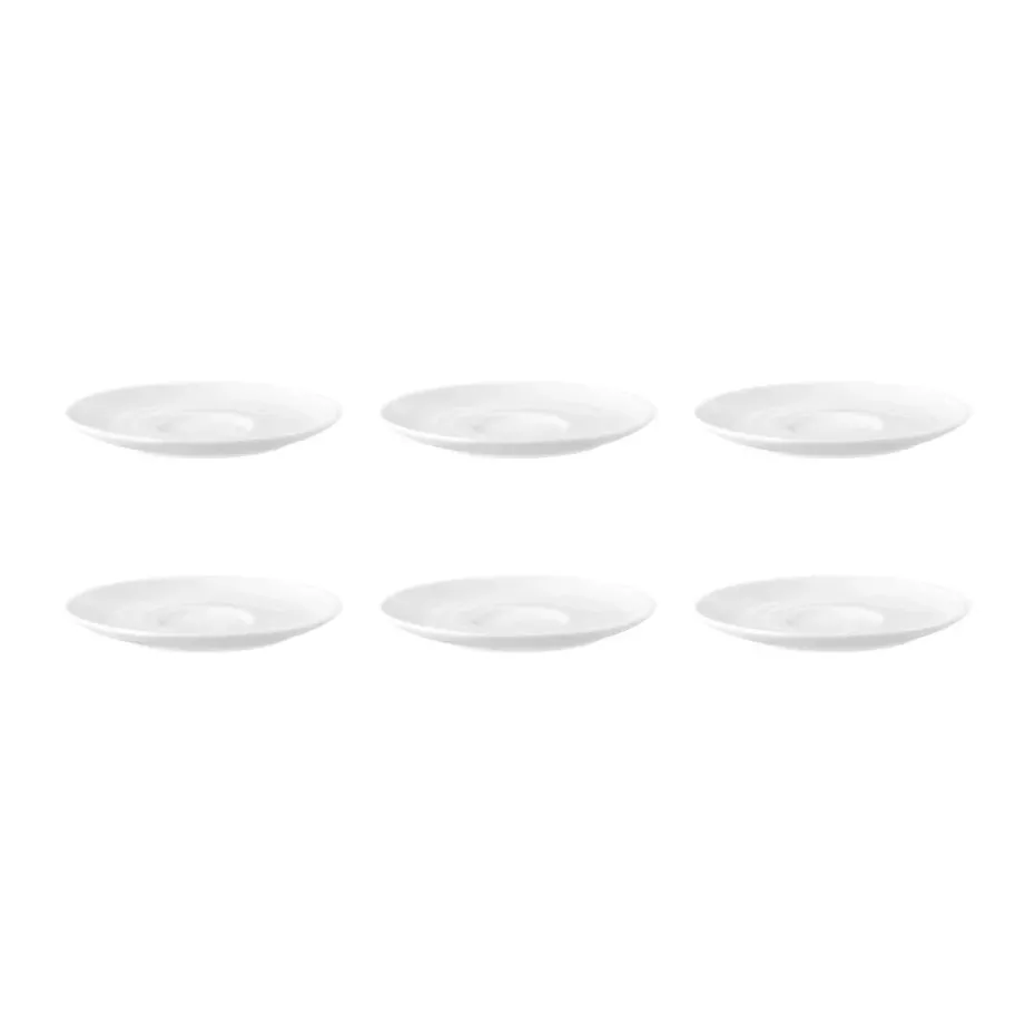 6 Platos de café Terra Ø16,1 cm, Blanco