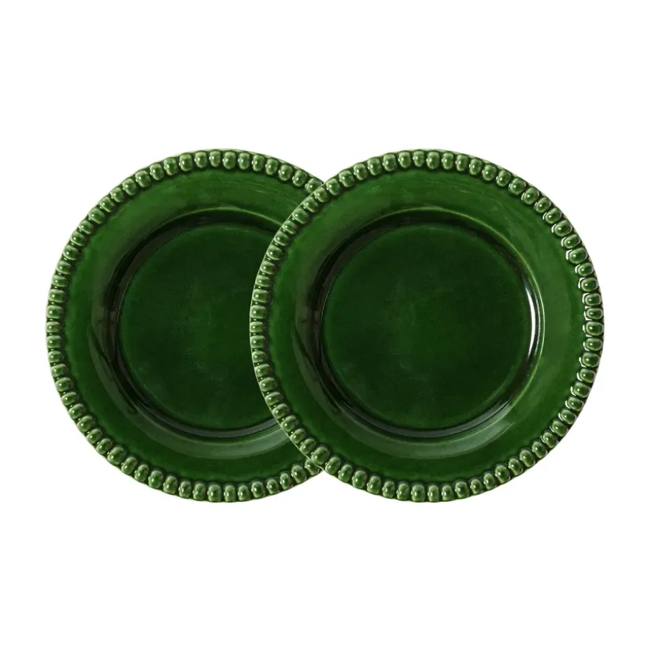 2 Platos de postre Daria Ø22 cm, Moss