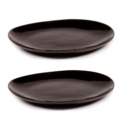 2 Platos La Mère M Ø20 cm, Dark brown