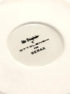 2 Platos Ottolenghi Feast S Ø19 cm, White stripes-red