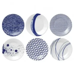 6 Platos Pacific, azul, 23 cm