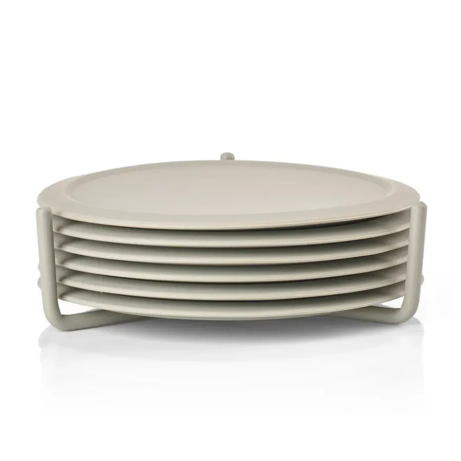 6 Posavasos con soporte Singles, Mud