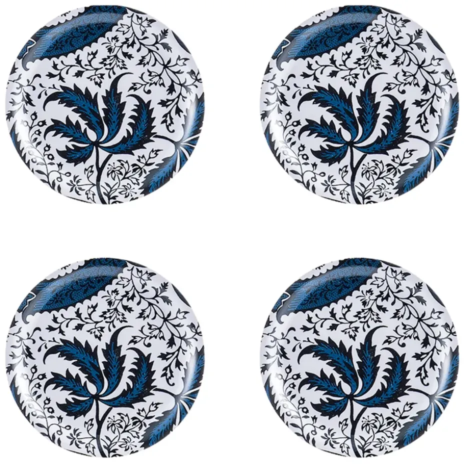 4 Posavasos Indian Indigo, Ø 11 cm