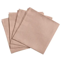 4 Servilletas Clean 45 x 45 cm, dusty rose