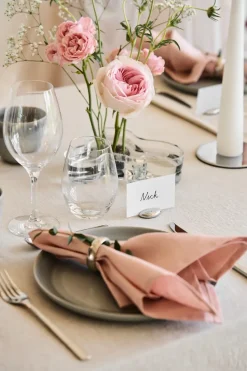 4 Servilletas Clean 45 x 45 cm, dusty rose