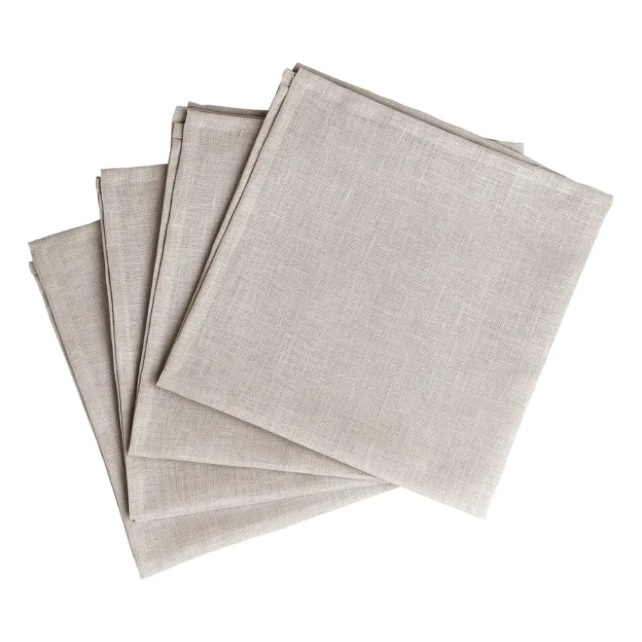 4 Servilletas Clean 45 x 45 cm, Greige