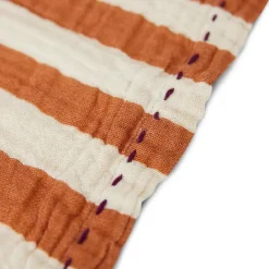 2 Servilletas de algodón Striped 30x30 cm, Tangerine