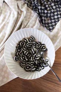 2 Servilletas de tela Checki, negro