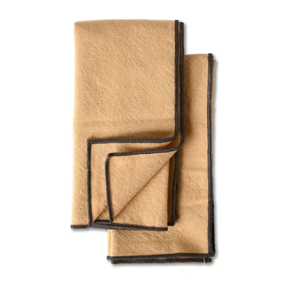2 Servilletas Edith 45x45 cm, Beige