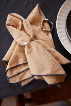 2 Servilletas Edith 45x45 cm, Beige