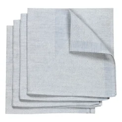 4 Servilletas Metric 47x47 cm, azul-blanco