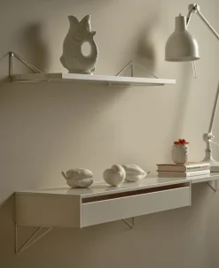 2 Soportes para balda Pythagoras, blanco
