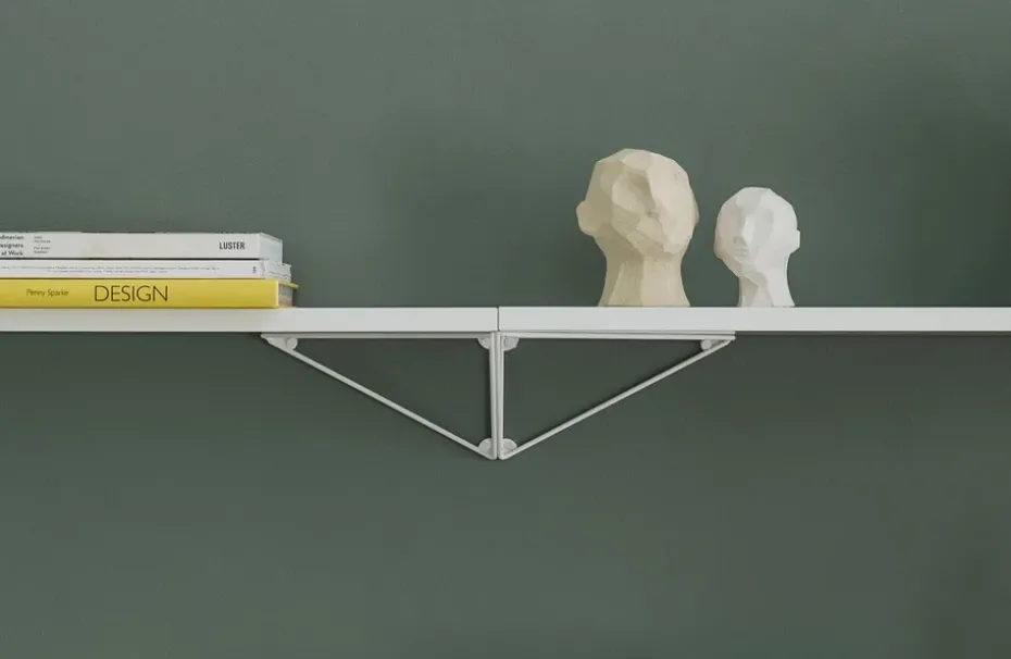 2 Soportes para balda Pythagoras, blanco