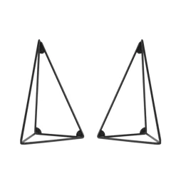 2 Soportes para balda Pythagoras, negro