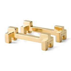 2 Soportes para cubiertos Signe, latón