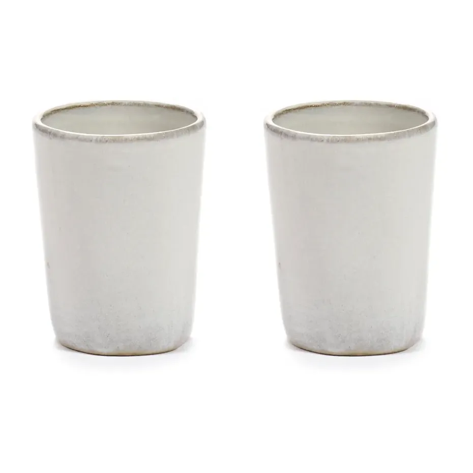2 Tazas de espresso La Mère 7 cl, Off white
