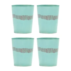 4 Tazas de té Ottolenghi Feast 33 cl, Azure stripes-red