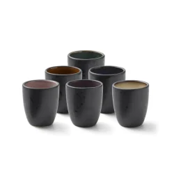 6 Tazas espresso Bitz, negro