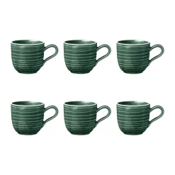 6 Tazas espresso Terra 9 cl, Moss Green
