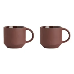 2 Tazas espresso Yuka, Dark (marrón)