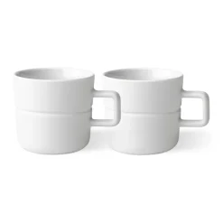 2 Tazas Lines 30 cl, blanco